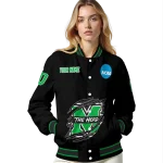 custom marshall thundering herd claw shred black varsity jacket best selling