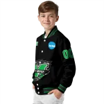 custom marshall thundering herd claw shred black varsity jacket best selling