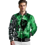 custom marshall thundering herd skull cluster green varsity jacket best selling