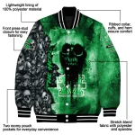 custom marshall thundering herd skull cluster green varsity jacket best selling