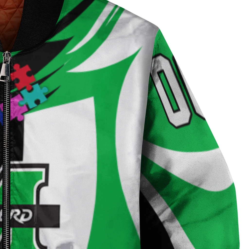 custom marshall thundering herd stars and stripes slashes green bomber jacket premium grade custom marshall thundering herd stars and stripes slashes green bomber jacket premium grade