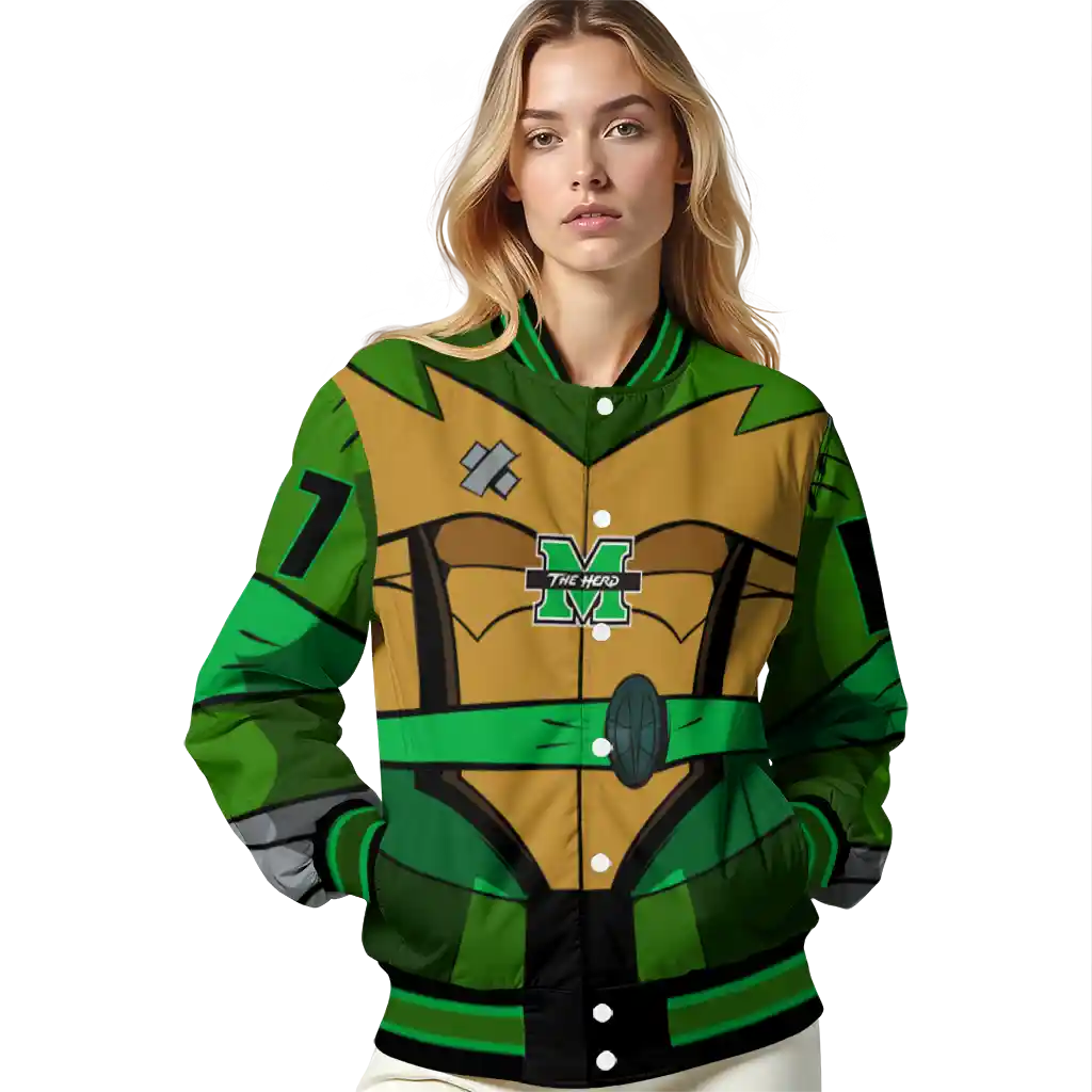 custom marshall thundering herd turtle armor varsity jacket latest model custom marshall thundering herd turtle armor varsity jacket latest model