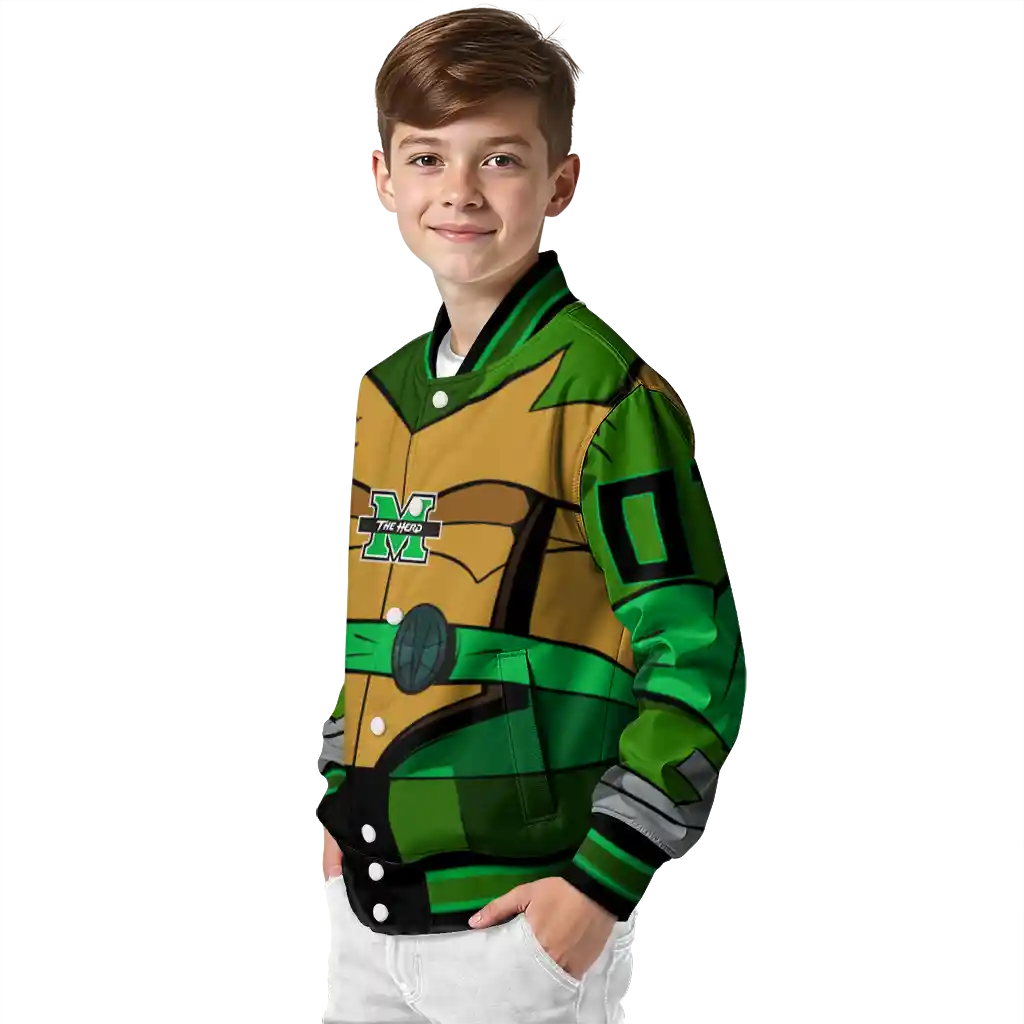 custom marshall thundering herd turtle armor varsity jacket trendy custom marshall thundering herd turtle armor varsity jacket trendy