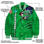 custom marshall thundering herd usa flag claws green varsity jacket best selling