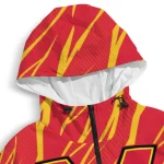 custom maryland terrapins abstract streaks red windbreaker jacket best selling