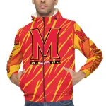 custom maryland terrapins abstract streaks red windbreaker jacket best selling