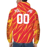 custom maryland terrapins abstract streaks red windbreaker jacket best selling