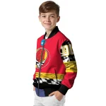 custom maryland terrapins circle skull red black bomber jacket best selling