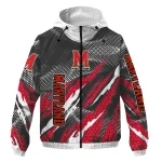 custom maryland terrapins claw mesh red gray windbreaker jacket best selling