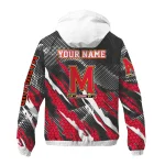 custom maryland terrapins claw mesh red gray windbreaker jacket best selling