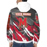 custom maryland terrapins claw mesh red gray windbreaker jacket best selling