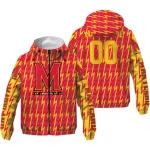 custom maryland terrapins lightning strike grid red windbreaker jacket best selling
