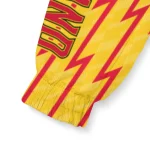 custom maryland terrapins lightning strike grid red windbreaker jacket best selling