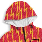 custom maryland terrapins lightning strike grid red windbreaker jacket best selling