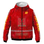 custom maryland terrapins shards cluster red windbreaker jacket best selling