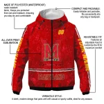 custom maryland terrapins shards cluster red windbreaker jacket best selling