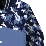 custom memphis grizzlies camouflage style blue varsity jacket best selling