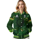 custom memphis grizzlies shamrock vortex green varsity jacket best selling