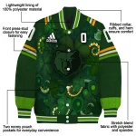 custom memphis grizzlies shamrock vortex green varsity jacket best selling