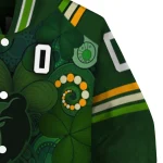 custom memphis grizzlies shamrock vortex green varsity jacket best selling