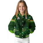 custom memphis grizzlies shamrock vortex green varsity jacket best selling