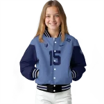 custom memphis grizzlies team patch blue varsity jacket best selling
