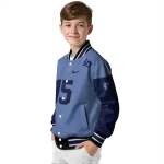custom memphis grizzlies team patch blue varsity jacket best selling