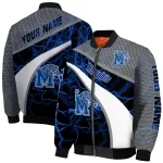 custom memphis tigers electric flash blue bomber jacket best selling