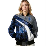 custom memphis tigers electric flash blue bomber jacket best selling