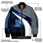 custom memphis tigers electric flash blue bomber jacket best selling