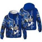 custom memphis tigers football micky mouse blue windbreaker jacket best selling
