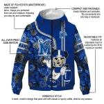 custom memphis tigers football micky mouse blue windbreaker jacket best selling