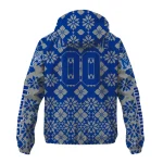 custom memphis tigers geometric blossom blue windbreaker jacket best selling