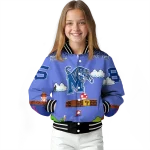 custom memphis tigers mario blocks blue black varsity jacket best selling