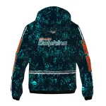 custom miami dolphins shards cluster aqua windbreaker jacket best selling