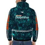 custom miami dolphins shards cluster aqua windbreaker jacket best selling