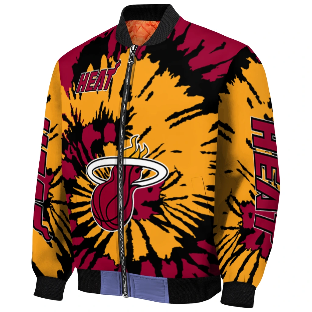 custom miami heat burst splatter red bomber jacket fashion forward custom miami heat burst splatter red bomber jacket fashion forward