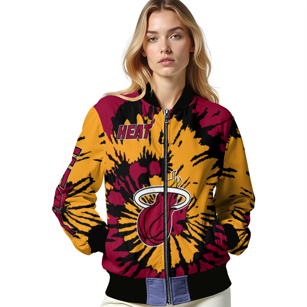 custom miami heat burst splatter red bomber jacket latest model custom miami heat burst splatter red bomber jacket latest model
