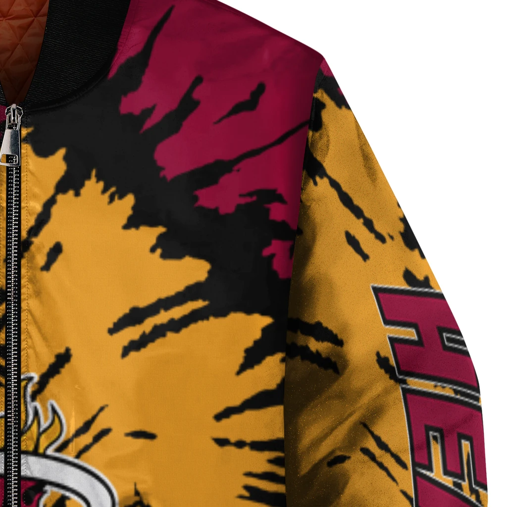 custom miami heat burst splatter red bomber jacket premium grade custom miami heat burst splatter red bomber jacket premium grade