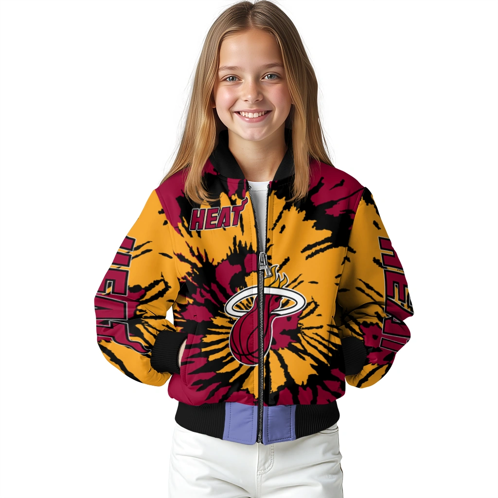 custom miami heat burst splatter red bomber jacket top rated custom miami heat burst splatter red bomber jacket top rated
