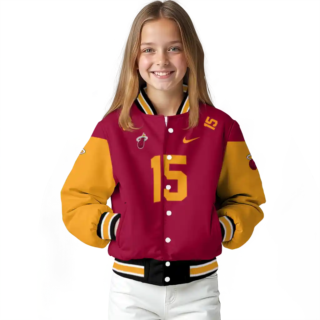 custom miami heat team patch red varsity jacket top rated custom miami heat team patch red varsity jacket top rated