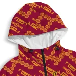 custom miami heat trellis mesh red windbreaker jacket best selling