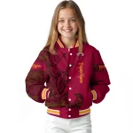 custom miami heat tribal deer art red varsity jacket best selling