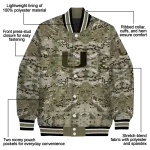 custom miami hurricanes camouflage abstract camouflage varsity jacket best selling