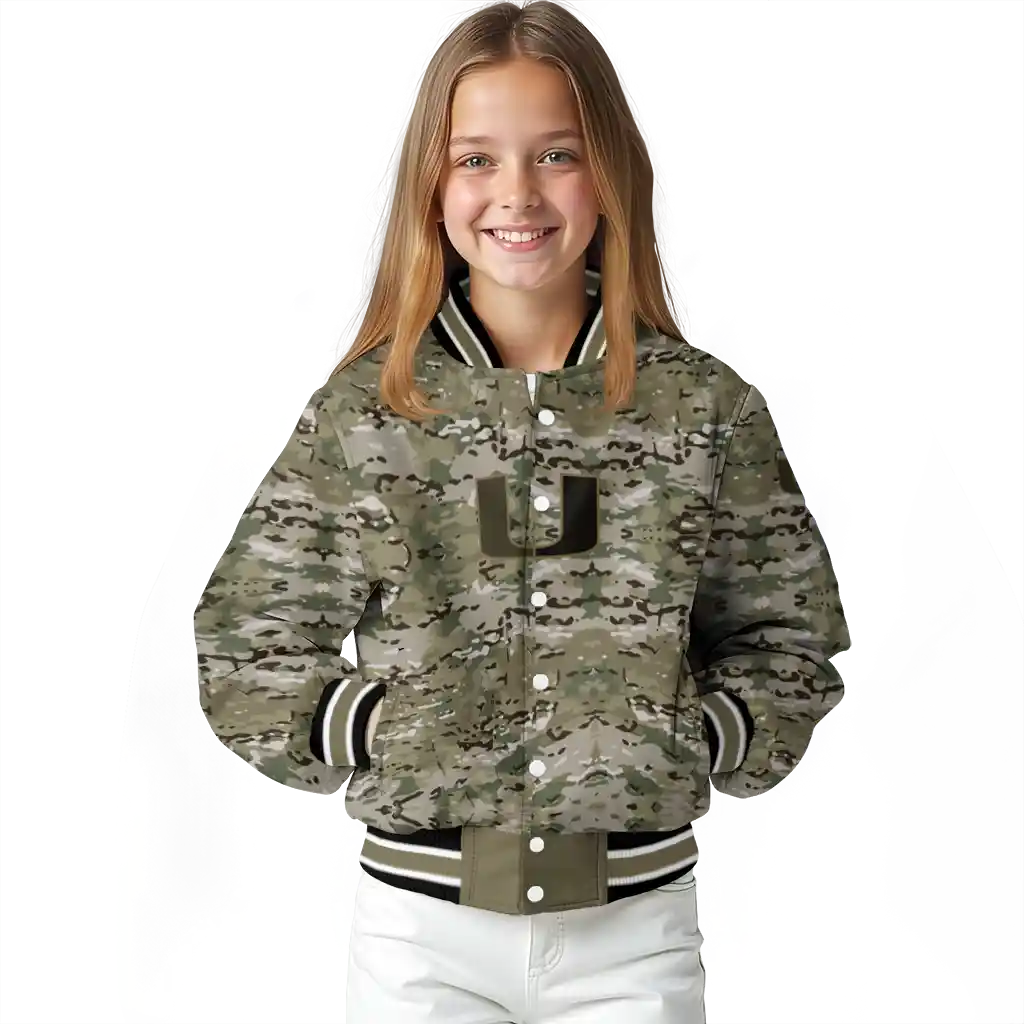 custom miami hurricanes camouflage abstract camouflage varsity jacket top rated custom miami hurricanes camouflage abstract camouflage varsity jacket top rated