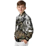custom miami marlins deer skull camouflage white varsity jacket best selling