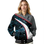 custom miami marlins electric flash blue varsity jacket best selling