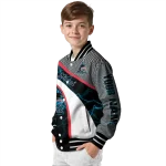 custom miami marlins electric flash blue varsity jacket best selling