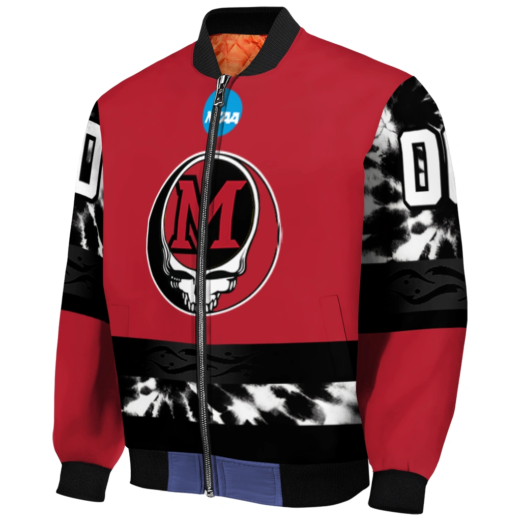 custom miami redhawks circle skull red black bomber jacket fashion forward custom miami redhawks circle skull red black bomber jacket fashion forward