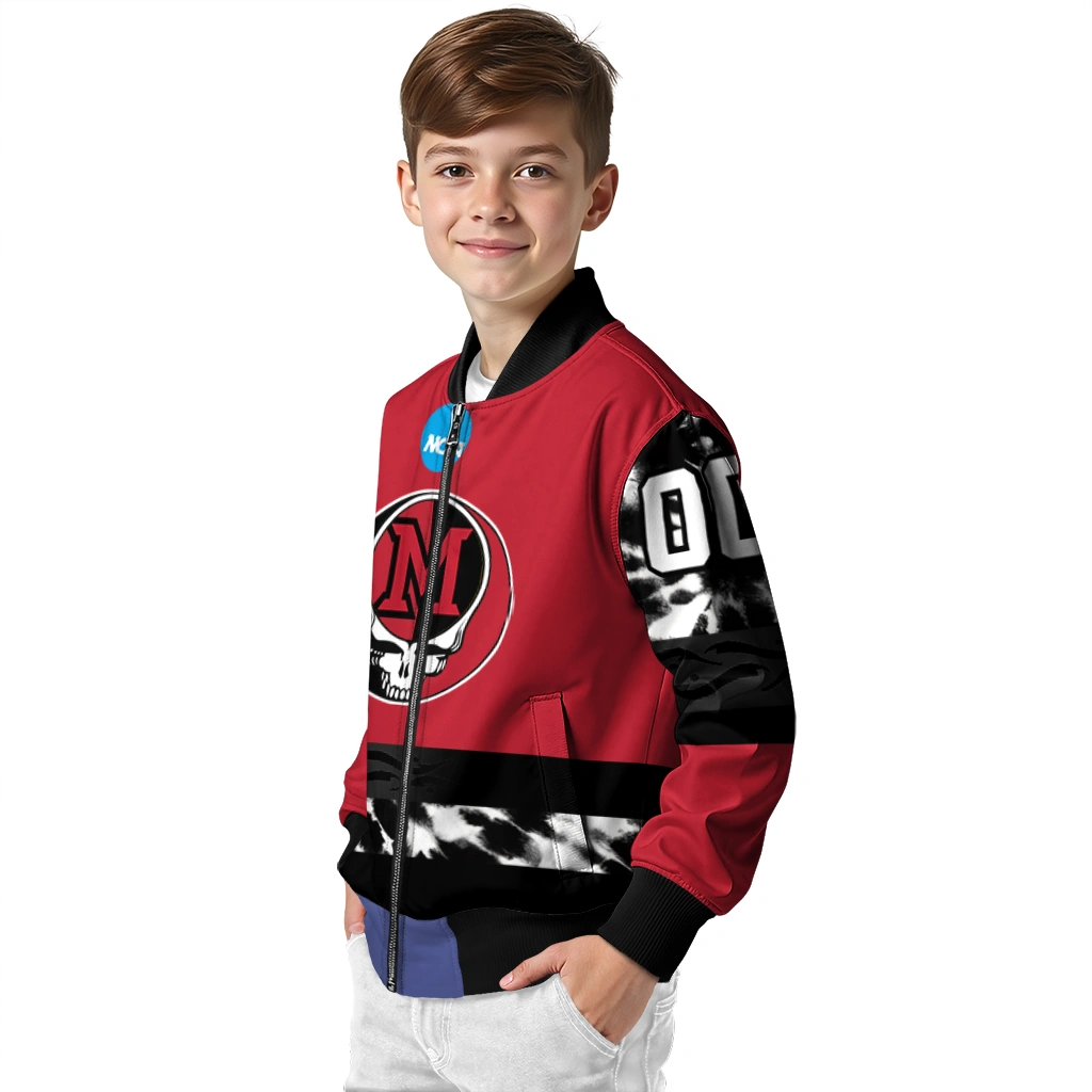 custom miami redhawks circle skull red black bomber jacket trendy custom miami redhawks circle skull red black bomber jacket trendy
